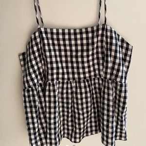 Black and white checkered tank top